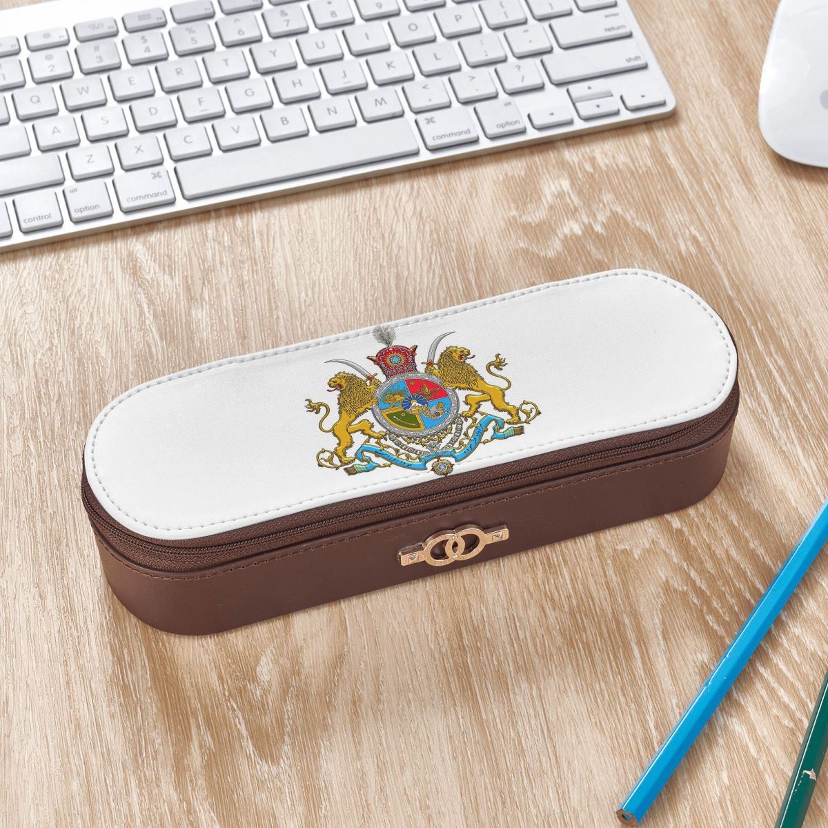 Lion Stationery & Office Supply(Kunshan)Co.Ltd - Astuccio in Pelle con Emblema della