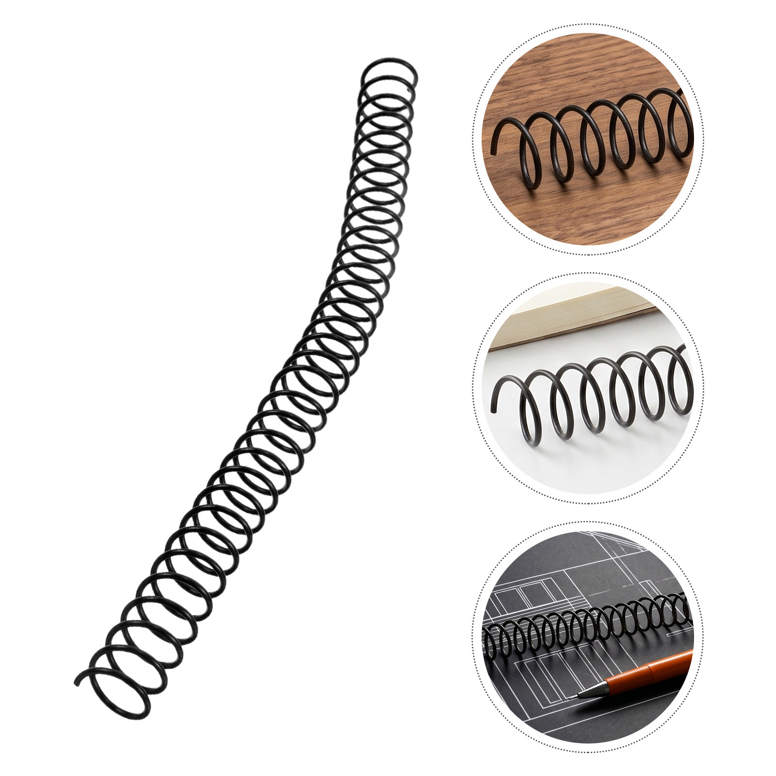Binding Comb Plastic - 15 Pezzi di Spirali in Plastica