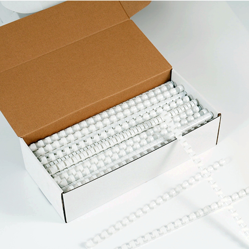 Binding Comb Plastic - 50/100 Pezzi Confezione Completa ReadStar Bianco