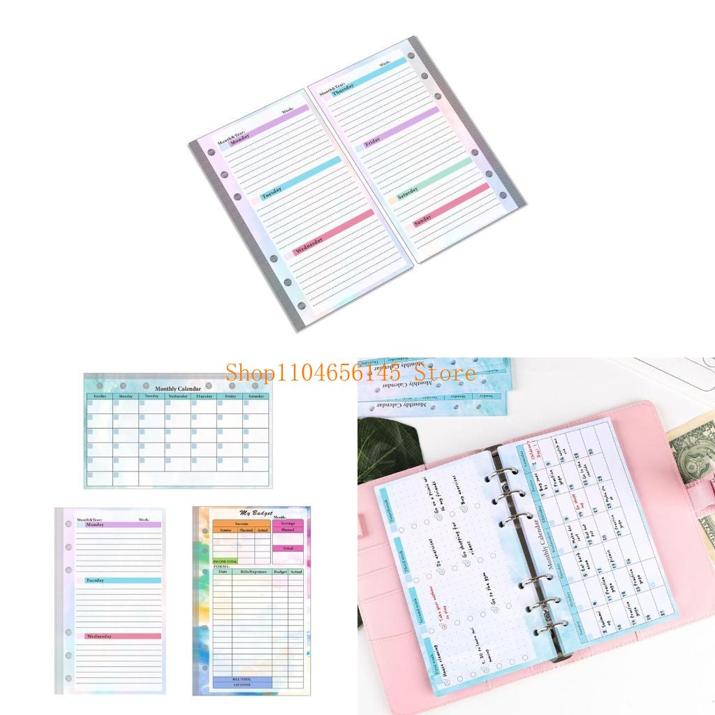 Planner Weekly Budget - Foglio foderato in carta di ricarica