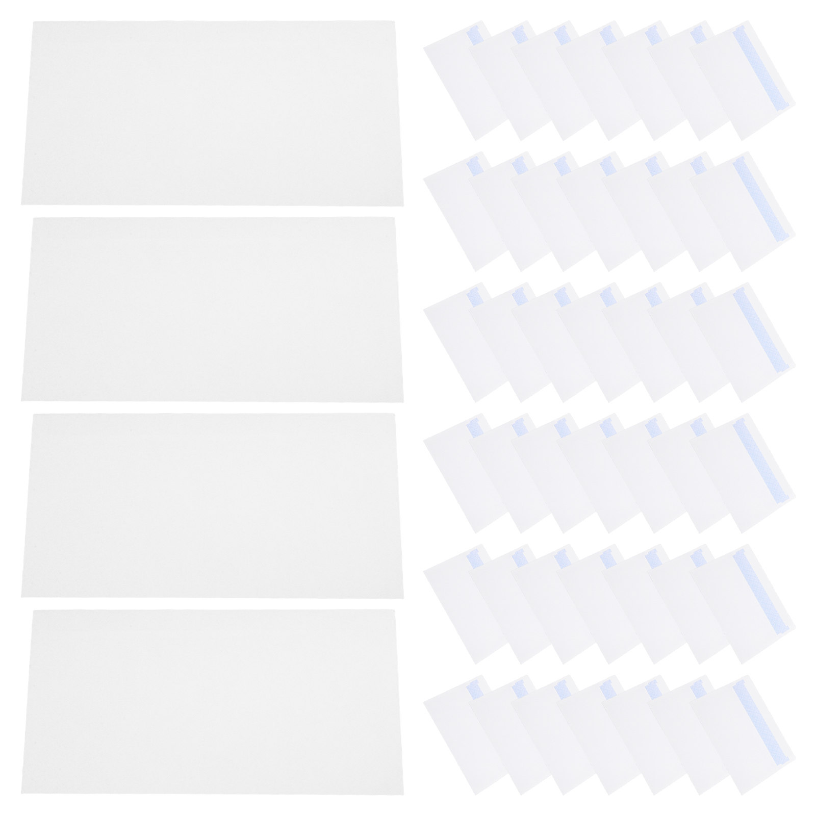 Letter Envelope Kraft - 50 Buste Bianche Autoadesive per la