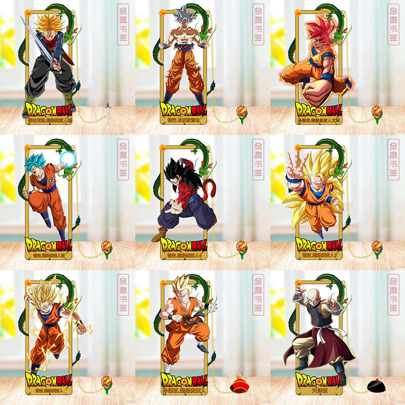 Ideal Stationery & Office Supply - Segnalibro in metallo DRAGON BALL, clip