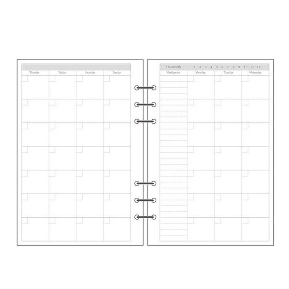 Notebook Dotted A5 - Agenda Giornaliera a Quadretti, 45 Fogli,