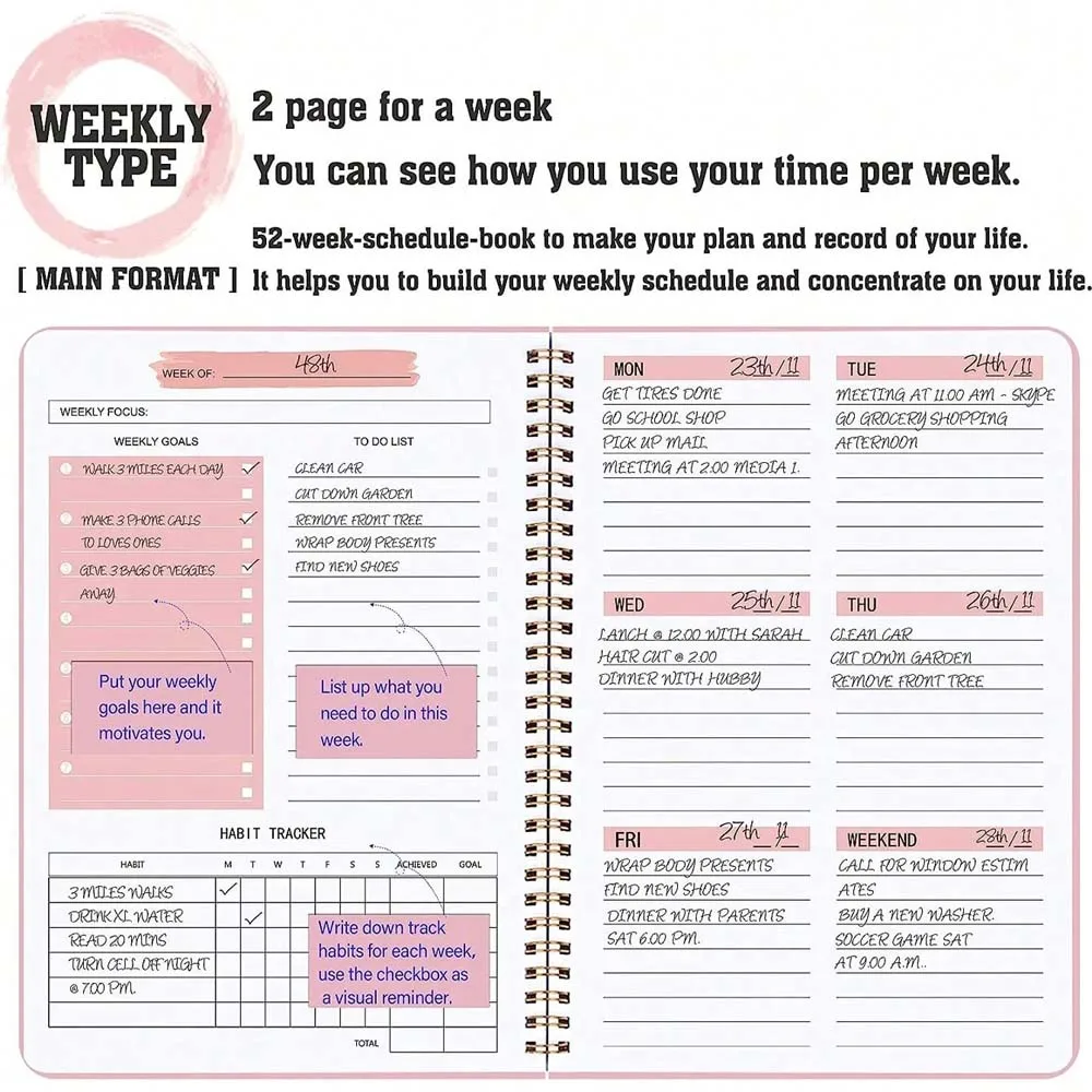 Agenda Settimanale A5 con Spir - Planner Weekly Budget recensione e prezzo