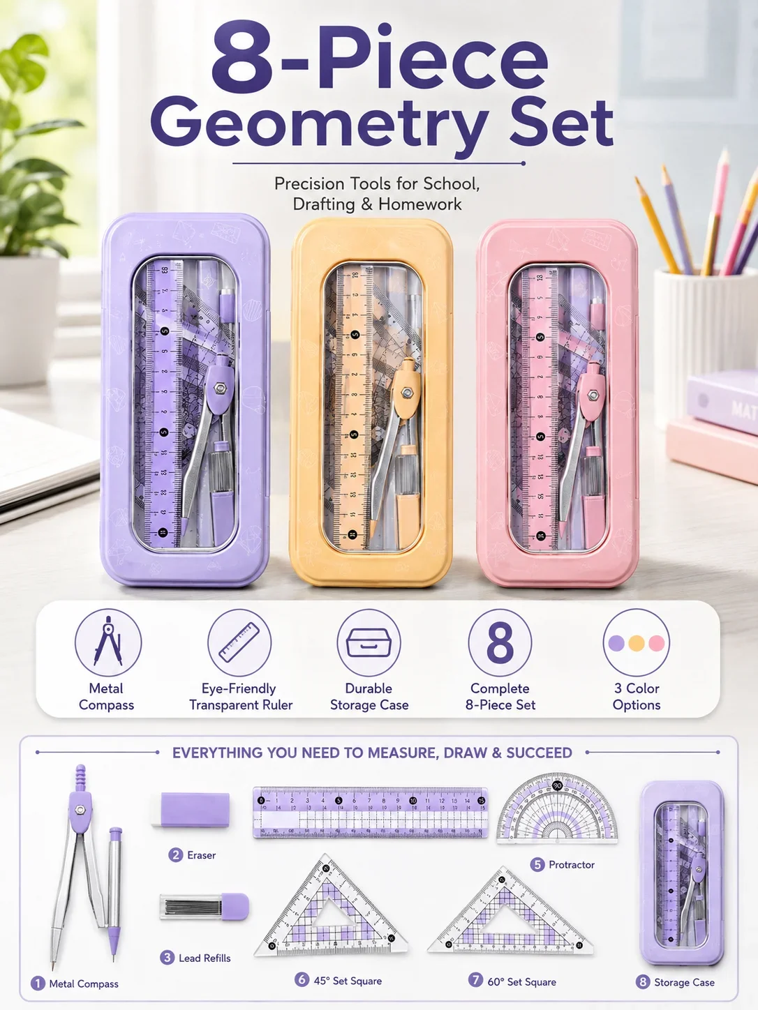 Set di Geometria Matematica da - Compass Geometry Set recensione e prezzo