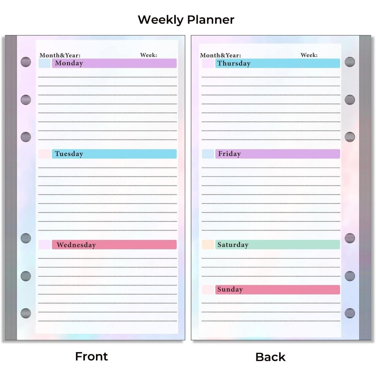 Set di ricariche raccoglitori  - Planner Weekly Budget recensione e prezzo