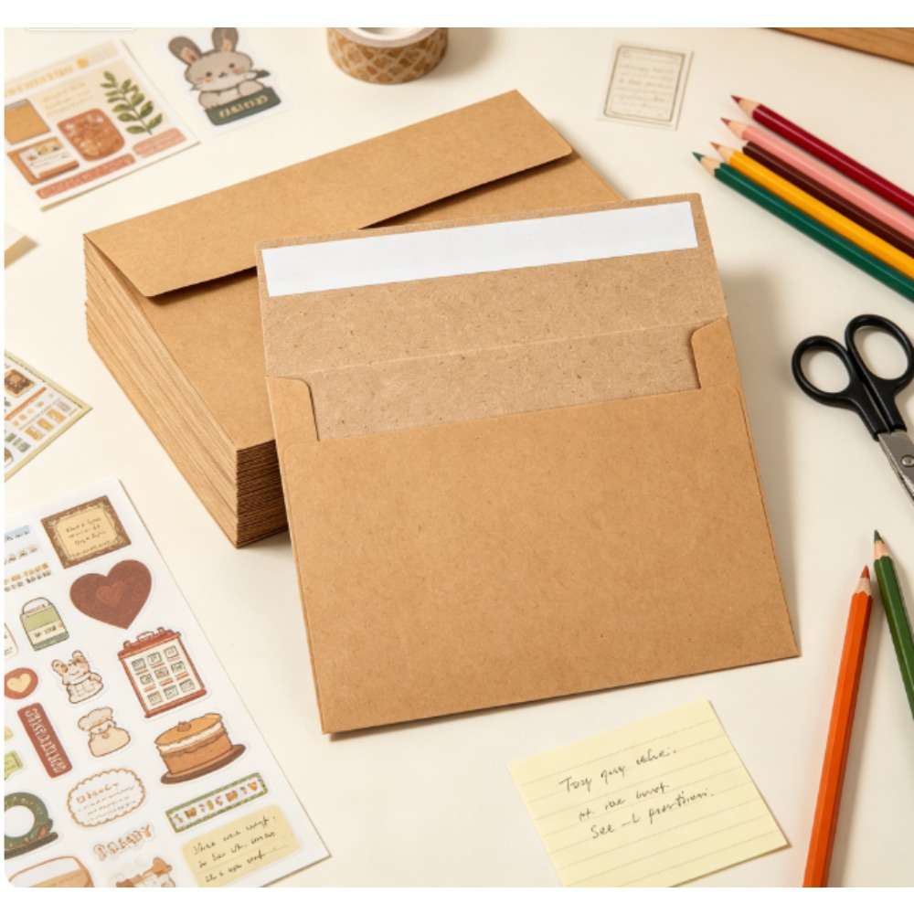 Confezione da 50 buste in cart - Letter Envelope Kraft recensione e prezzo