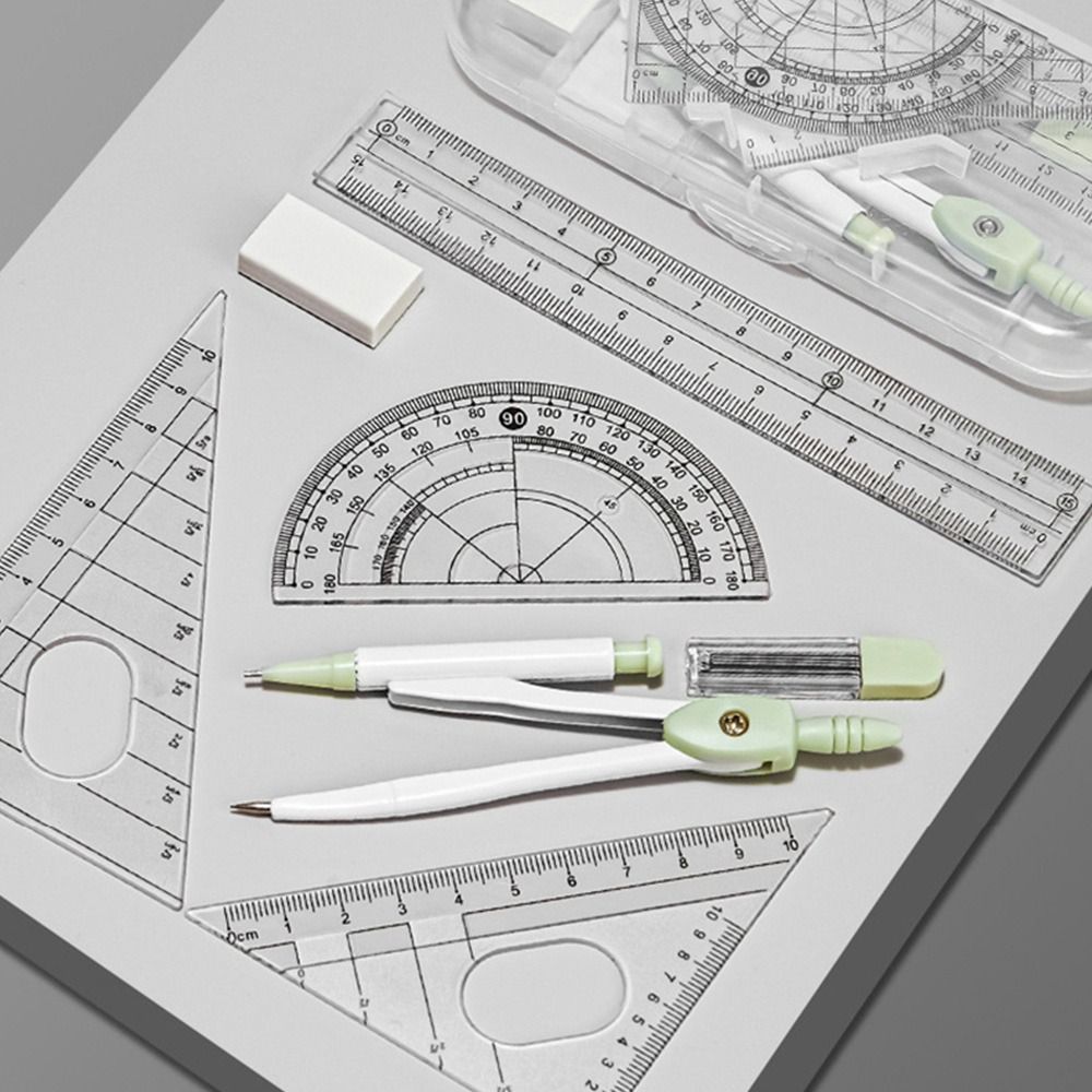 8 pz/set bussole righello in p - Compass Geometry Set recensione e prezzo