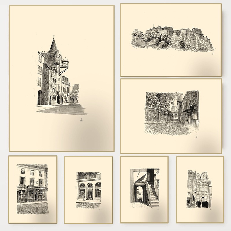 Poster Vintage del Castello di - Fountain Pen Ink recensione e prezzo